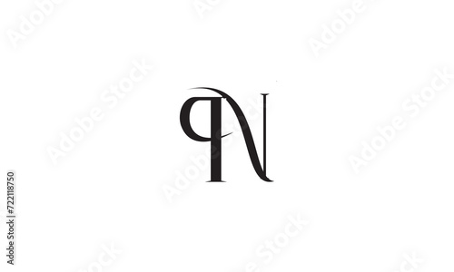 PN, NP , P , N , Abstract Letters Logo Monogram	
