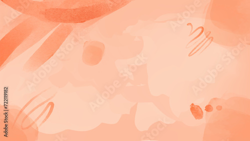 vector watercolor light peach background and element colour peach fuzz