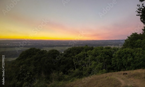 sunset in the mountains