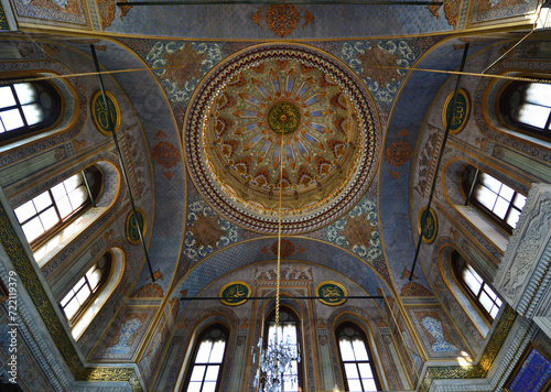Istanbul Turkey. August 6  2023. Located in Istanbul  Turkey  Pertevniyal Valide Sultan Mosque was built in 1871.