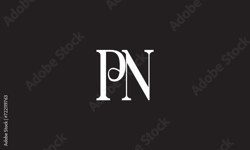 PN, NP , P , N , Abstract Letters Logo Monogram	