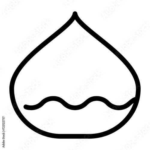 chestnut line icon