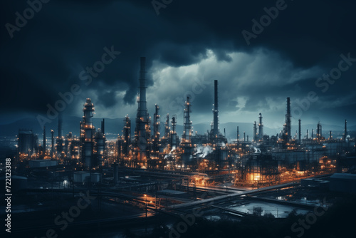 Oil and gas refinery plant © Kokhanchikov