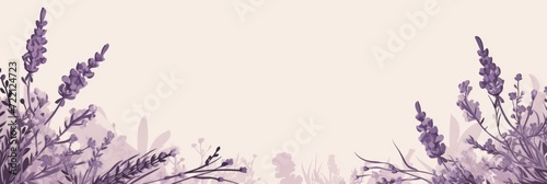 Lavender illustration style background very large blank area