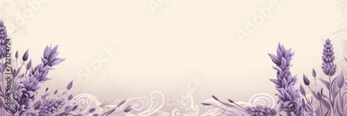 Lavender illustration style background very large blank area