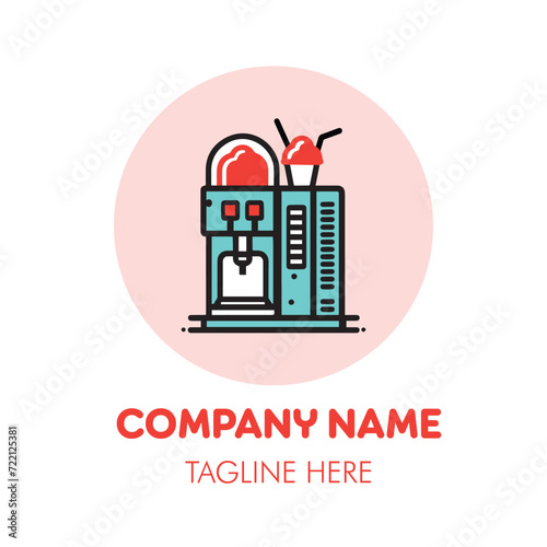 Slushie Machine Logo Concept
