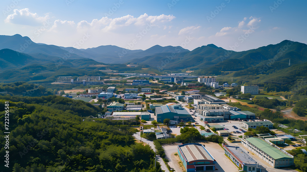 Generative AI, Capturing Factory Life in Gangwon-do's Green Mountains