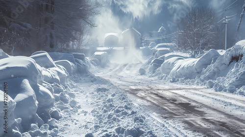 Generative AI, Snowmageddon: Realistic Heavy Snow Disaster