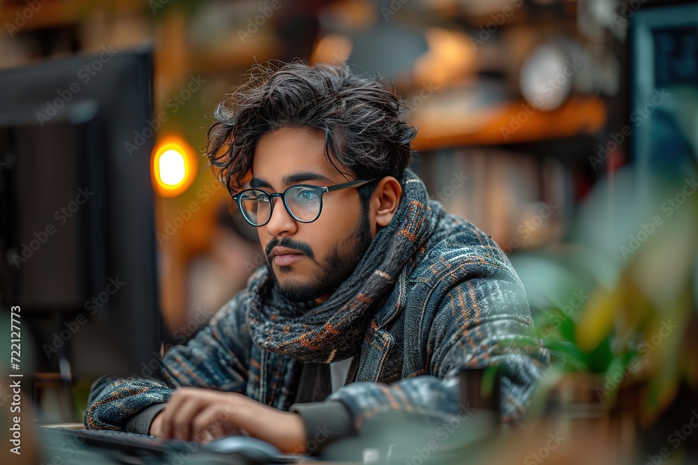 Indian tech support specialist assisting users with software and hardware issues. Indian tech support specialist assisting users with software and hardware issues.
