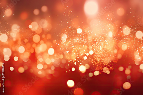 Christmas and New Year party background with sparkler and bokeh lights