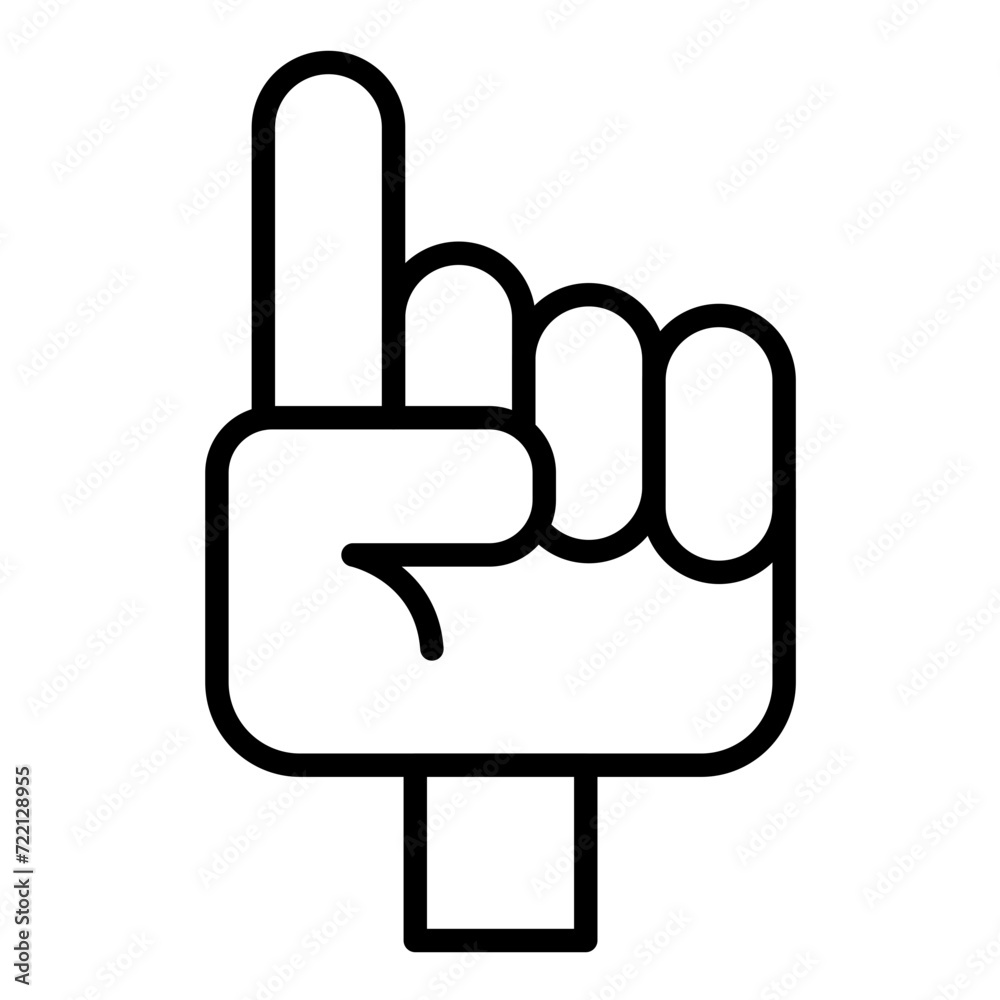 Foam Hand Icon Foam Hand Icon