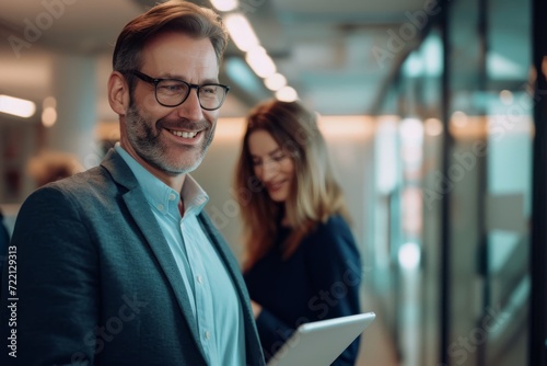 people working in office with windows