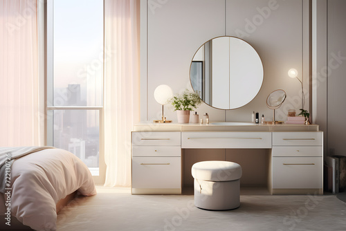  master bedroom with vanity