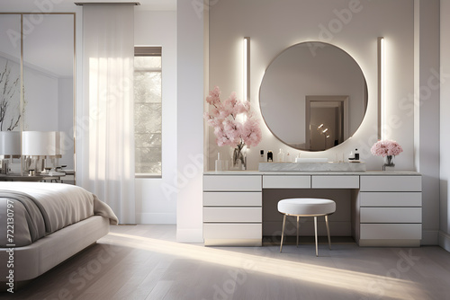  master bedroom with vanity photo