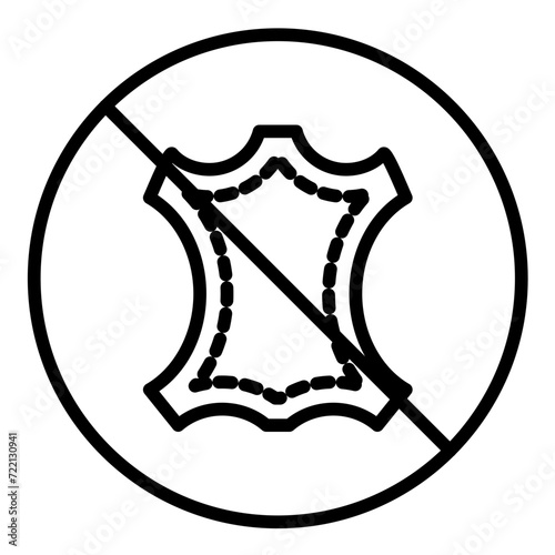 No Leather Icon