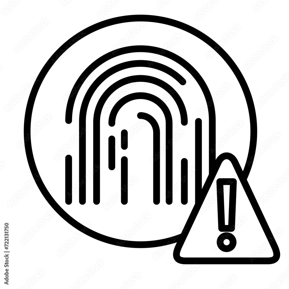 Biometric Error Icon Biometric Error Icon