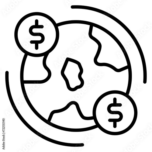 Global Cash Transfer Icon