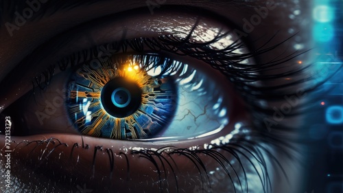 high-tech visionary eye concept