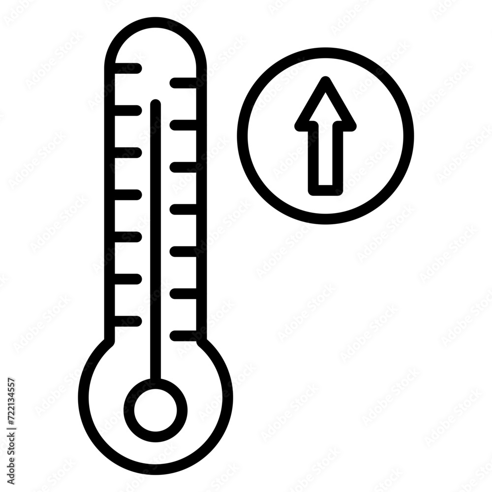 Temperature Increase Icon Temperature Increase Icon