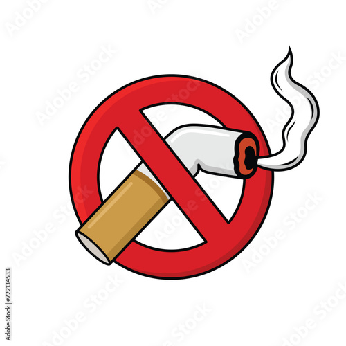 No smoking sign. Modern vector design