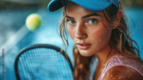 portrait of a tennis player © Denis