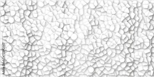 abstarct Pastel white glass broken tile pattern background. Seamless pattern with 3d shapes vector Vintage Illustration. white broken wall paper in decoration.