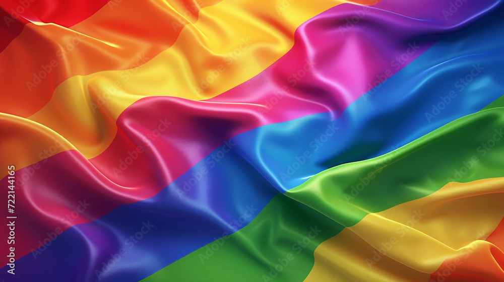 LGBTQ Pride flag vintage background vector presentation design with copy space