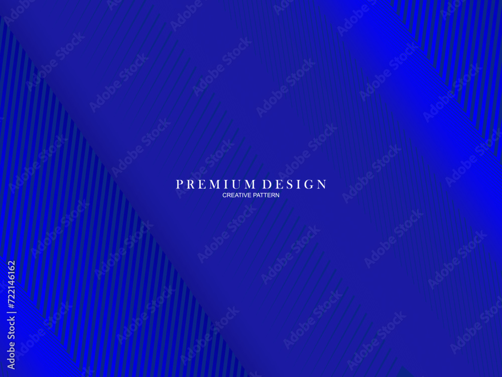 Latar belakang biru tua. Latar belakang presentasi abstrak kurva garis modern. Latar belakang potongan kertas mewah. Dekorasi abstrak, gradien halftone.