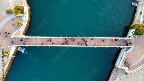 Принти на полотні Savona, vecchia darsena. Ponte mobile