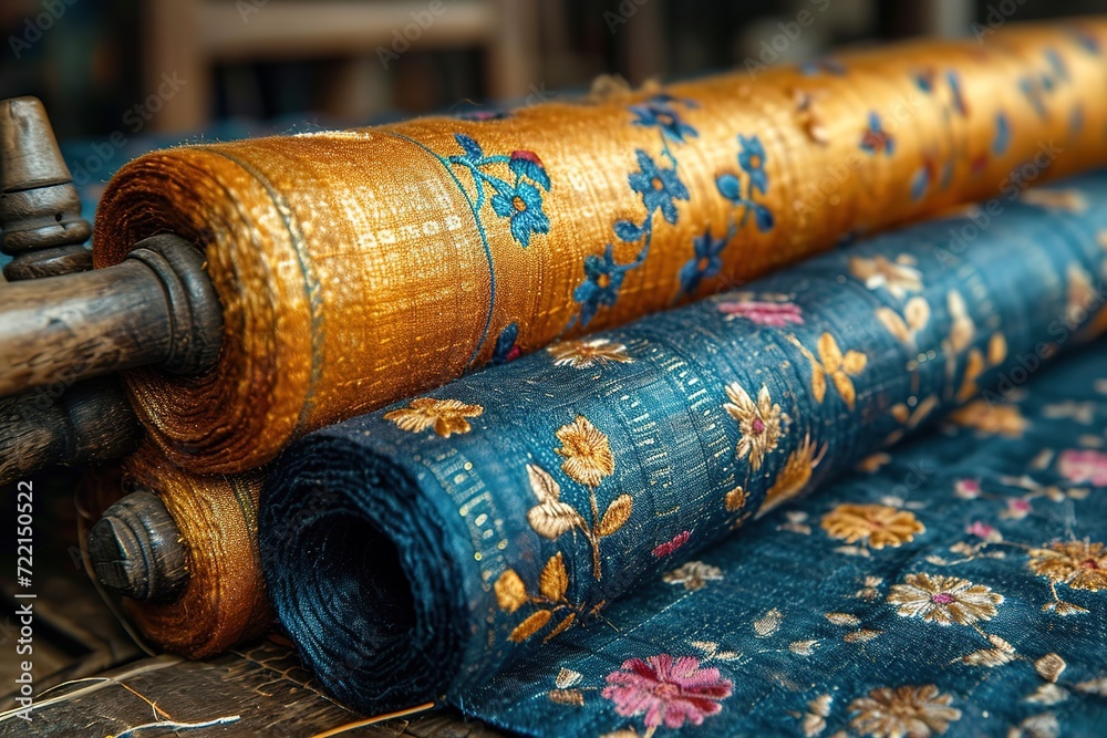 Indian traditional textile historian researching the symbolism behind ancient fabric patterns.
