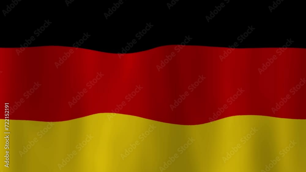 Waving National Flag of Germany