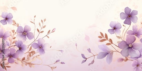 Lilac vector illustration cute aesthetic old rust paper with cute rust flowers