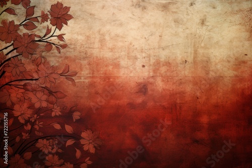 mahogany abstract floral background with natural grunge textures photo