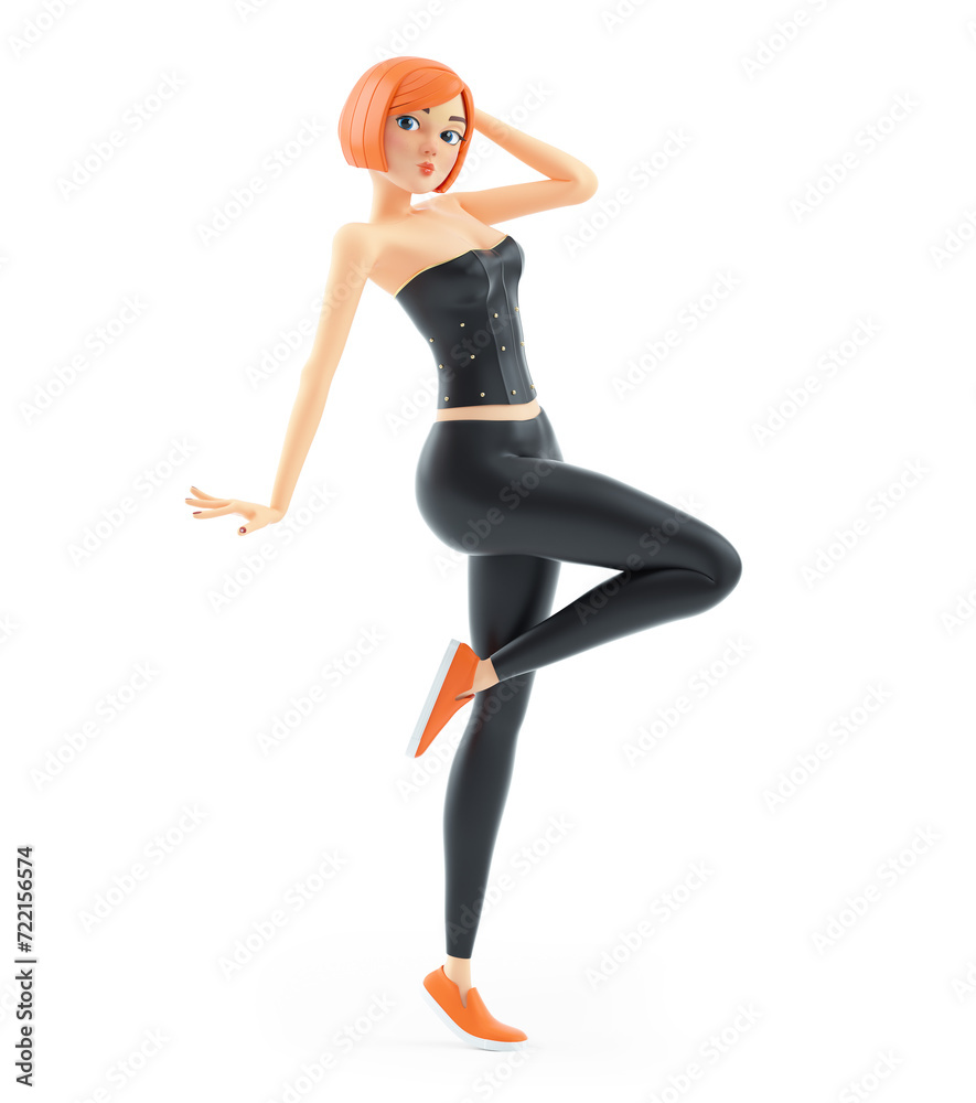 3d sexy girl in seductive pose 3d sexy girl in seductive pose