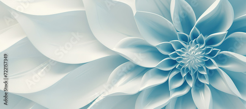 floral wave motif pattern, flower 1