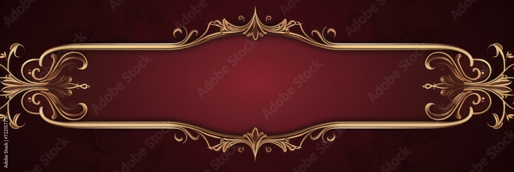 Maroon illustration style background very large blank area