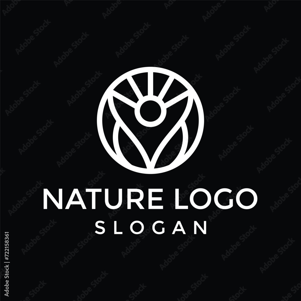 Nature Farm Field Simple Logo Branding. Nature Farm Field Simple Logo Branding.