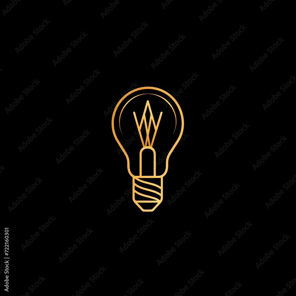 single line trendy minimalist bulb logo sign with silhouette for conspicuous flat modern logotype design single line trendy minimalist bulb logo sign with silhouette for conspicuous flat modern logotype design