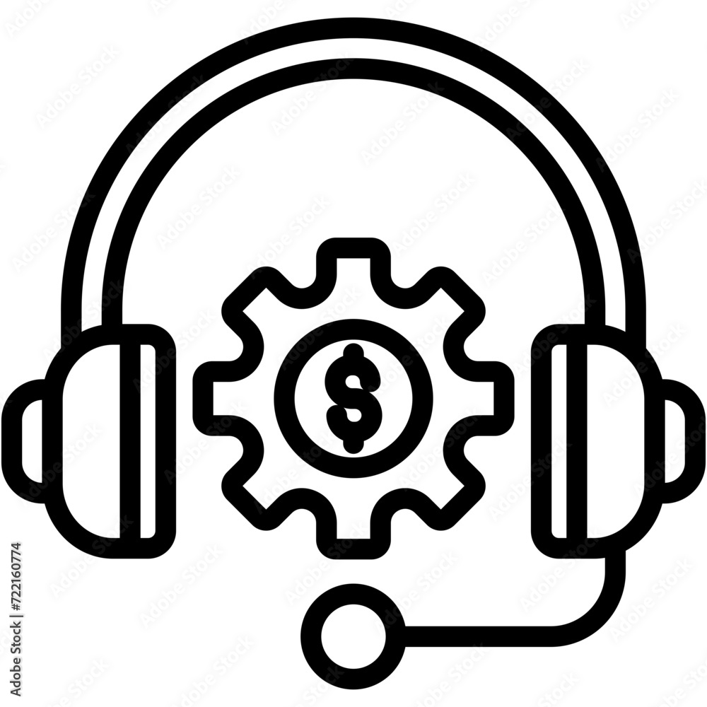 Customer Service Management Icon Customer Service Management Icon