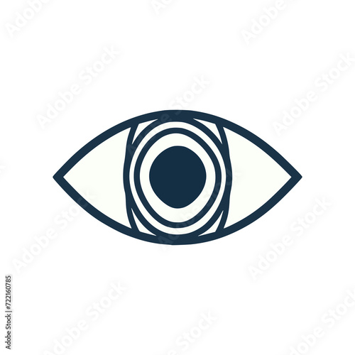 eye optometry logo vector illustration template design photo