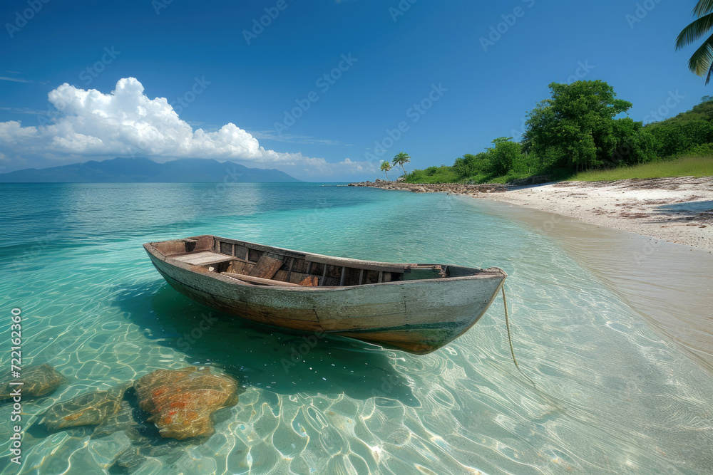 boat on the sea. travel catalogue photography of madagascar, Zanzibar 