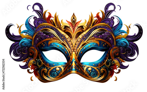 Mardi Gras Design Contest Unveils Creative Entries Isolated on Transparent Background PNG.