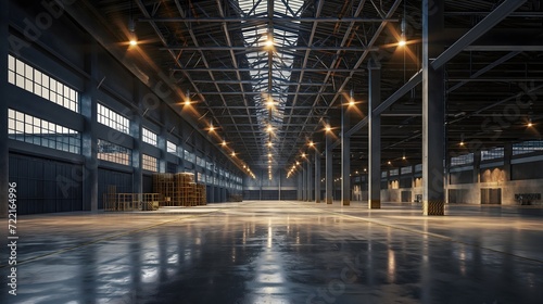  Huge industrial warehouse