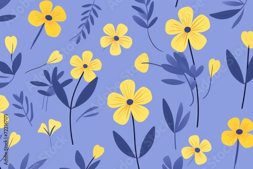 Mustard vector illustration cute aesthetic old periwinkle paper with cute periwinkle
