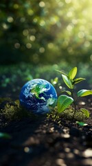 green planet, world environment, earth day globe, eco-friendly environment, protect nature, save earth, concept of the environment, world earth day.