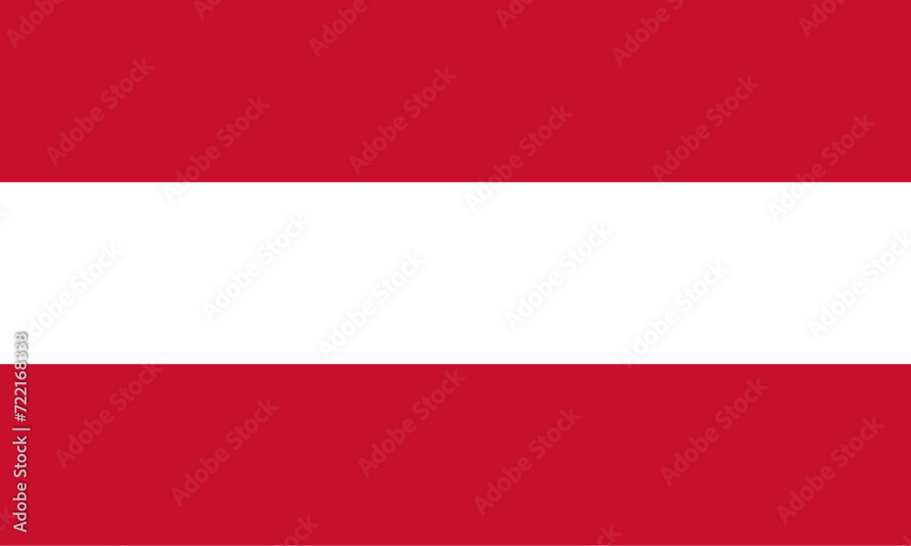 Red and white flag of European country of Austria. Illustration made January 28th, 2024, Zurich, Switzerland. Red and white flag of European country of Austria. Illustration made January 28th, 2024, Zurich, Switzerland.
