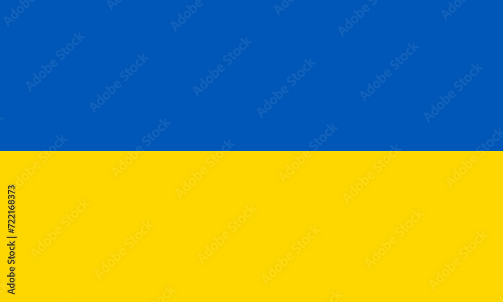 Blue and yellow flag of country of Ukraine. Illustration made January 28th, 2024, Zurich, Switzerland. Blue and yellow flag of country of Ukraine. Illustration made January 28th, 2024, Zurich, Switzerland.