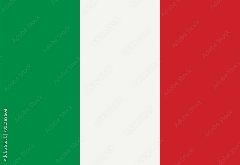 Flag of European country Italy with colors green white and red. Illustration made January 28th, 2024, Zurich, Switzerland. Flag of European country Italy with colors green white and red. Illustration made January 28th, 2024, Zurich, Switzerland.