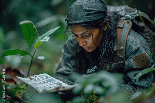 Indian wildlife biologist conducting research on indigenous animal species.