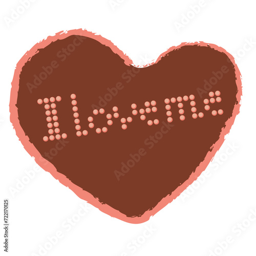 Self-love is the concept of loving your body. Heart with the inscription I love me
